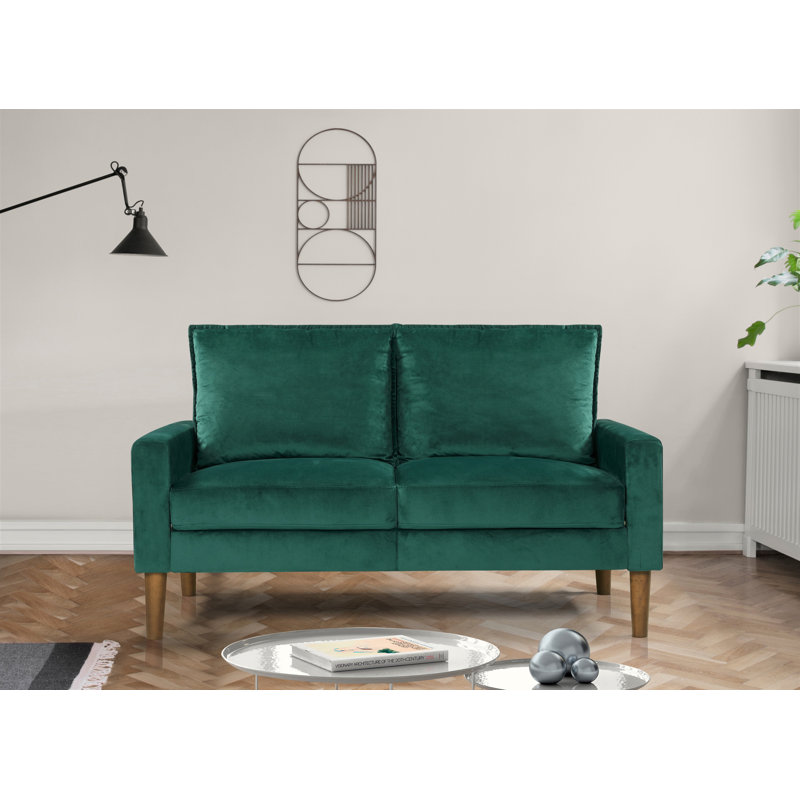 Mercer41 Petit Velvet 53" Loveseat & Reviews Wayfair